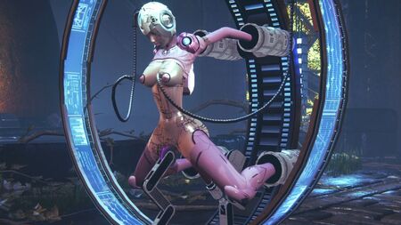Une femme Transformer sur une machine sexuelle venue de Cybertron : Parodie hentai des Transformers