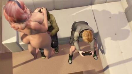 Une maman transsexuelle FUTA baise l'ami noir de son fils - Une trans baise un mec noir - Dessin animé 3D Futanari #Futa #Futanari #Transsexuelle #3dshemale #ts