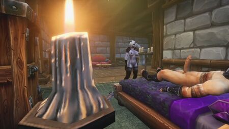 Les draeneï et les humains s'amusent au lit : parodie hentai de Warcraft