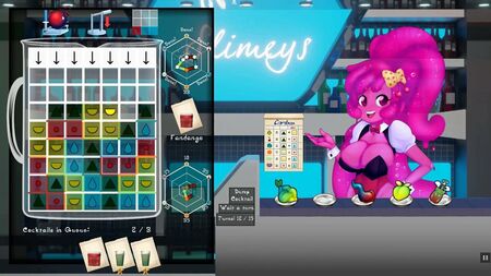 Slime Girl Mixer : jeu hentai mignon, épisode 2 : traite d'une serveuse nue