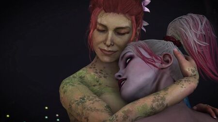 Harley Quinn et Poison Ivy font l'amour
