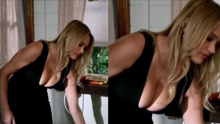 Les seins généreux de Hunter King débordent