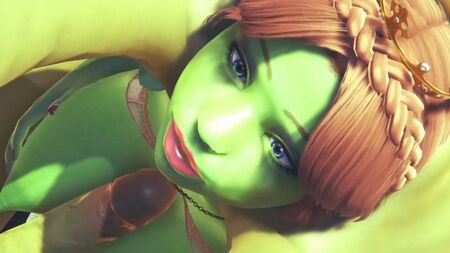 La princesse Fiona se fait défoncer par Hulk : parodie porno en 3D