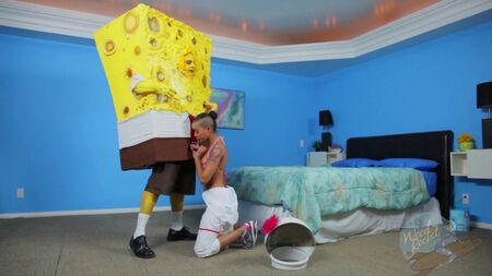 SpongeKnob SquareNuts-Skin Diamond - [HD 720, parodie, fellation]