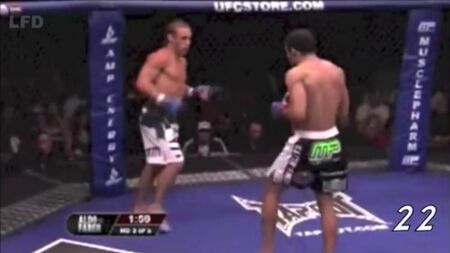 José Aldo contre Urijah Faber - Des coups de pied aux jambes d'enfer / realboxing.ru