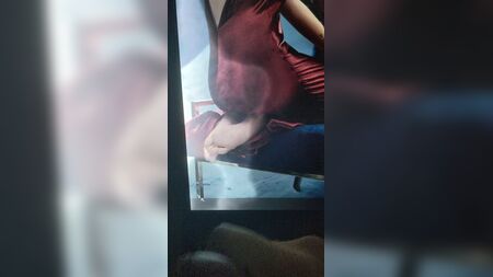 Hommage au sperme sur les pieds de Natalie Dormer