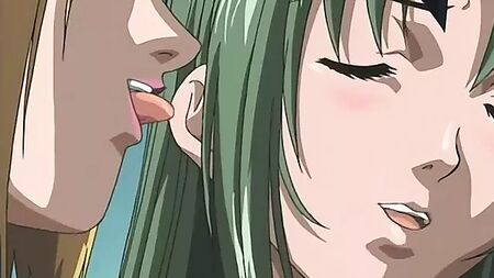 La sorcière blonde exerce sa magie érotique sur une étudiante aux cheveux verts
