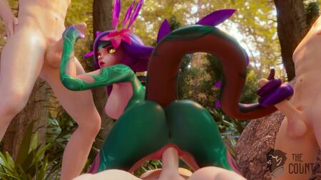 League of Legends - Neeko en trio : tous les orifices occupés (animation avec son)