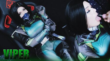 Valorant - Cosplay de Viper : éjaculation interne et faciale