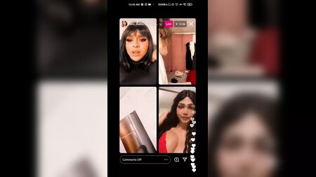 Live Instagram arabe avec propos osés