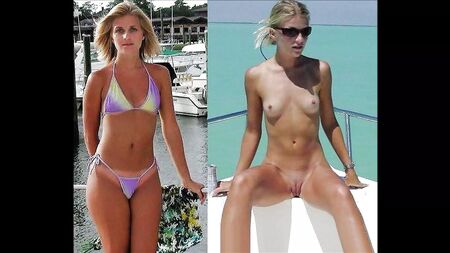 Filles en bikini sexy - Diaporama : habillées et déshabillées