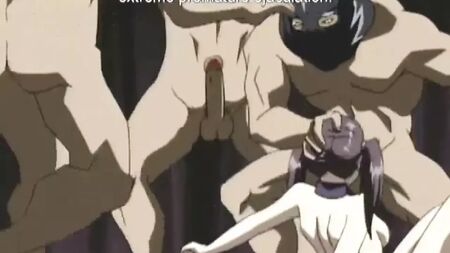 Une salope de bukkake d'anime se fait baiser