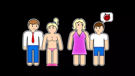 Jeu érotique « Maman sexy, s'il te plaît » avec un beau-fils arrogant