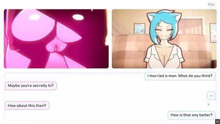 Nicole : Jeu hentai « Risky Job » sur PornPlay, épisode 5 : une MILF fait du twerk et se pénètre l'anus avec un gode devant la caméra