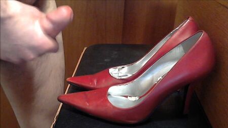 Escarpins Nine West en cuir rouge