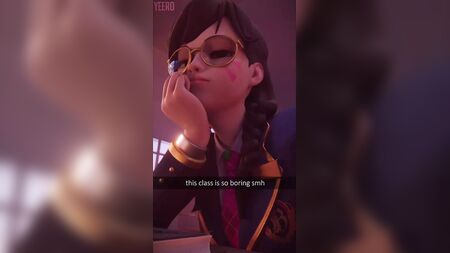 D.Va utilise son téléphone en classe parce qu'elle s'ennuie
