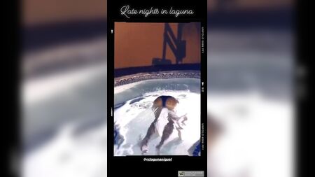 Madison Grace Reed en bikini dans un jacuzzi