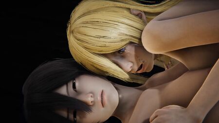 Mikasa Futa est chargé de déverser le sperme de son pénis sur Historia