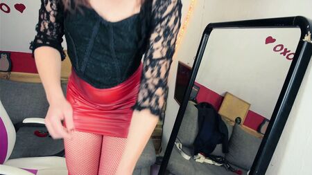 Jupe en latex rouge, 1re partie