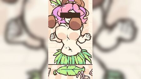 CocoNut Shake - Jeu hentai en pixels – Poitrine généreuse, traite sur la plage