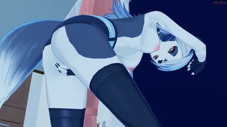 Loona se caresse la chatte jusqu'à l'orgasme - Helluva Boss