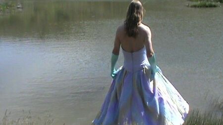 robe de soirée arc-en-ciel