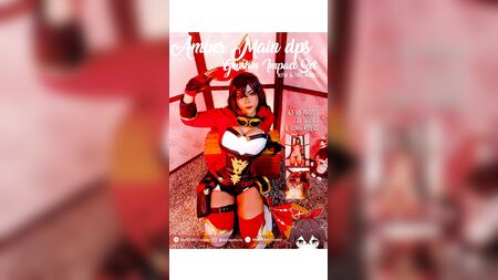 Amber fait un cosplay de Genshin Impact