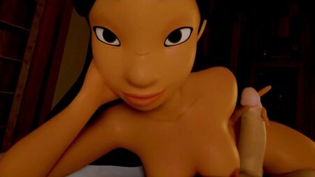Nani te fait une branlette avec les pieds - Lilo et Stitch