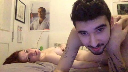 Un couple italien devant la webcam