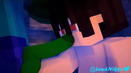 Porno Minecraft : un zombie baise un mec - LewdNkko MINECRAFT JENNY GAY