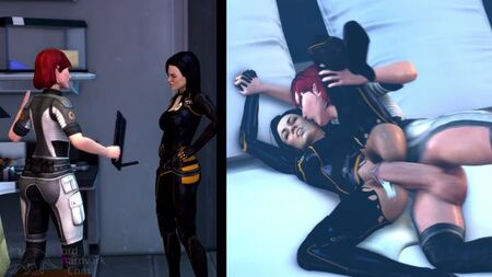 (Son) FemShep & Miranda Lawson futanari sur femelle - Fraternisation ver.original [Mass Effect, LordAardvark;R34;futanari]