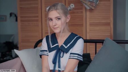 Eva Elfie - Kawaii Schoolgirl Gets Creampie and Facial ## blonde russe mignonne adolescente gros seins uniforme sexe porno russe
