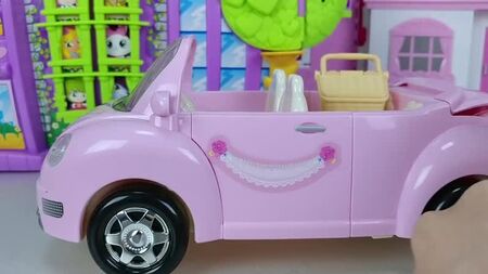 Maison de poupée et Orbeez piscine jouets pique-nique voiture jeu 아기인형 하우스와 개구리알 수영장 리틀미미 뽀로로 장난감 - 토이몽