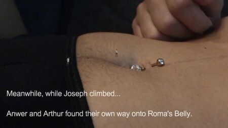 La géante Roma joue avec sa proie SFX