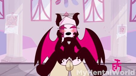 Jeune diable japonais roule sur une grosse bite blanche