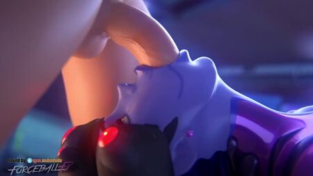 Widowmaker - sexe oral ; cunnilingus ; fellation ; gorge profonde ; baise buccale ; grosse bite ; domination ; porno hentai 3D ; [Overwatch]