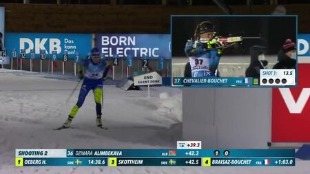 Dinara Alimbekova lors de la première étape de la Coupe du monde à Kontiolahti en 2020