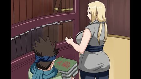 Naruto : Tsunade et Konohamaru (par pinkpawg) HD720p