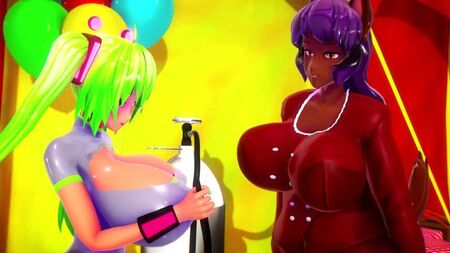 Imiku Imbapovi et Suki s'amusent à gonfler leurs corps *par imbapovi