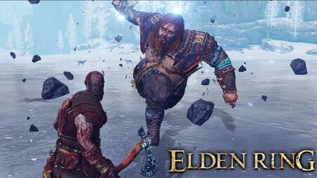 Combat de boss KRATOS VS THOR — God of War Ragnarök × ELDEN RING