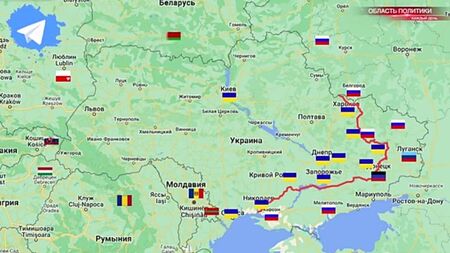 Carte des opérations militaires en Ukraine en 2022 au 4 août - Opération spéciale en Ukraine