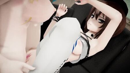 MMD SEX FUTA GIRLS ET PANZER MAHO NISHIZUMI PRISE EN FOURCHE PAR UNE BITE DE FUTANARI
