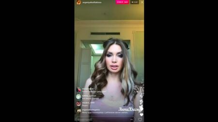 Evgenia Feofilaktova en direct sur Instagram le 18 juin 2017