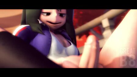 Tsuyu Asui : hentai futanari de My Hero Academia