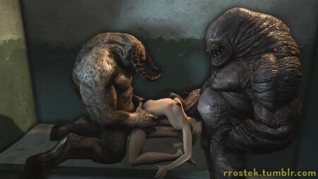 Animation porno 3D avec des monstres (scènes de sexe dans Far Cry et Left 4 Dead)