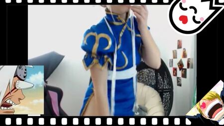 Cosplayeuse de Chun Li sexy devant la webcam / porno / sexe / anal / xxx / xxx / ado / sexe / seins / ado / baise
