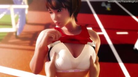Le meilleur hentai 3D : Fétichisme des filles sportives, tenues de sport, paizuri, branlette, fellation, éjaculation