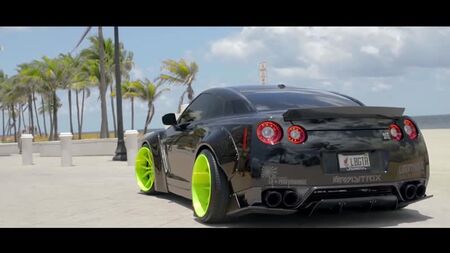 #Liberty Walk surbaissée #Nissan #GTR #Black #Edition ! (4K) _ XN WORKS