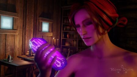 (Son) Triss Merigold : bondage en solo féminin - The Awakening, partie 1 [The Witcher 3 ; porno ; hentai ; R34 ; sexe ; Blender ; порно ; ведьмак ; соло]