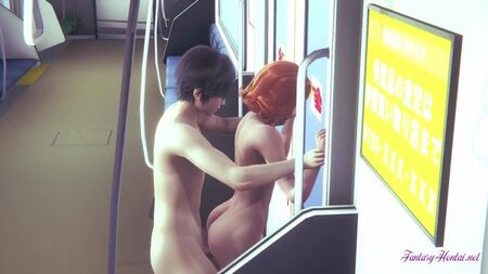 Black Widow - se fait baiser dans le train ; en levrette ; gros cul ; fesses rebondies ; salope ; pute ; porno hentai 3D ; [Marvel]